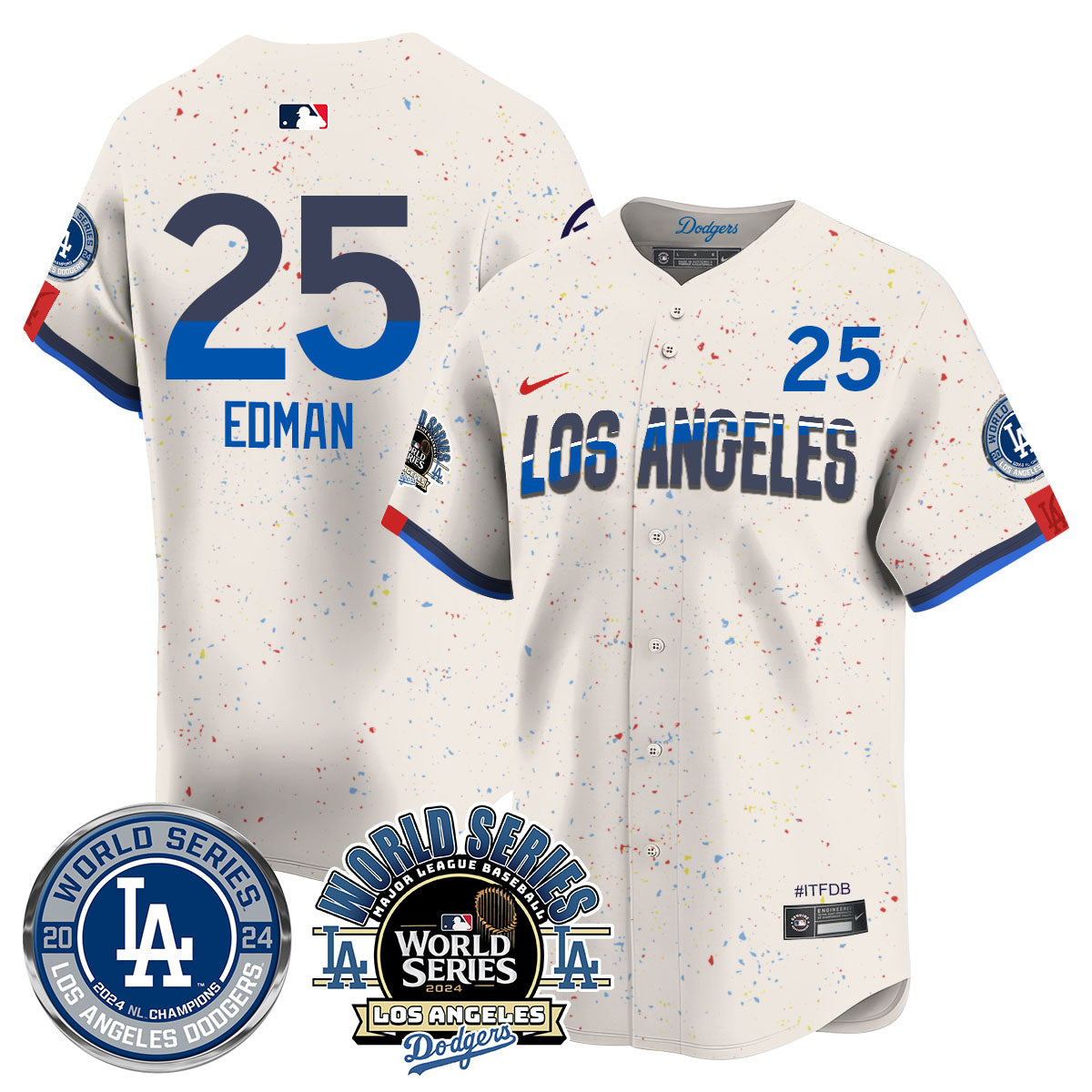 LAD World Series 2024 Jersey - Stitched