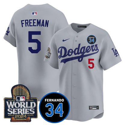 Dodgers Fernando Valenzuela Memorial Jersey - Stitched