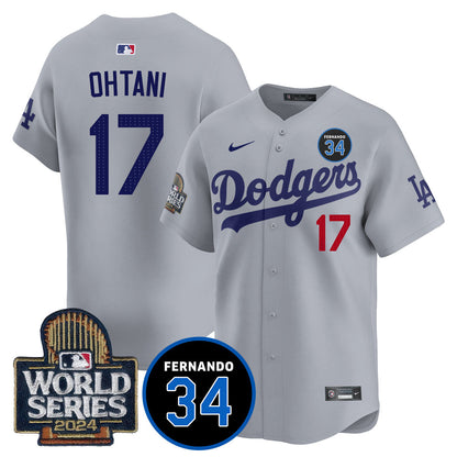 Dodgers Fernando Valenzuela Memorial Jersey - Stitched
