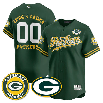 GB Born x Raised Baseball Jersey - Stitched