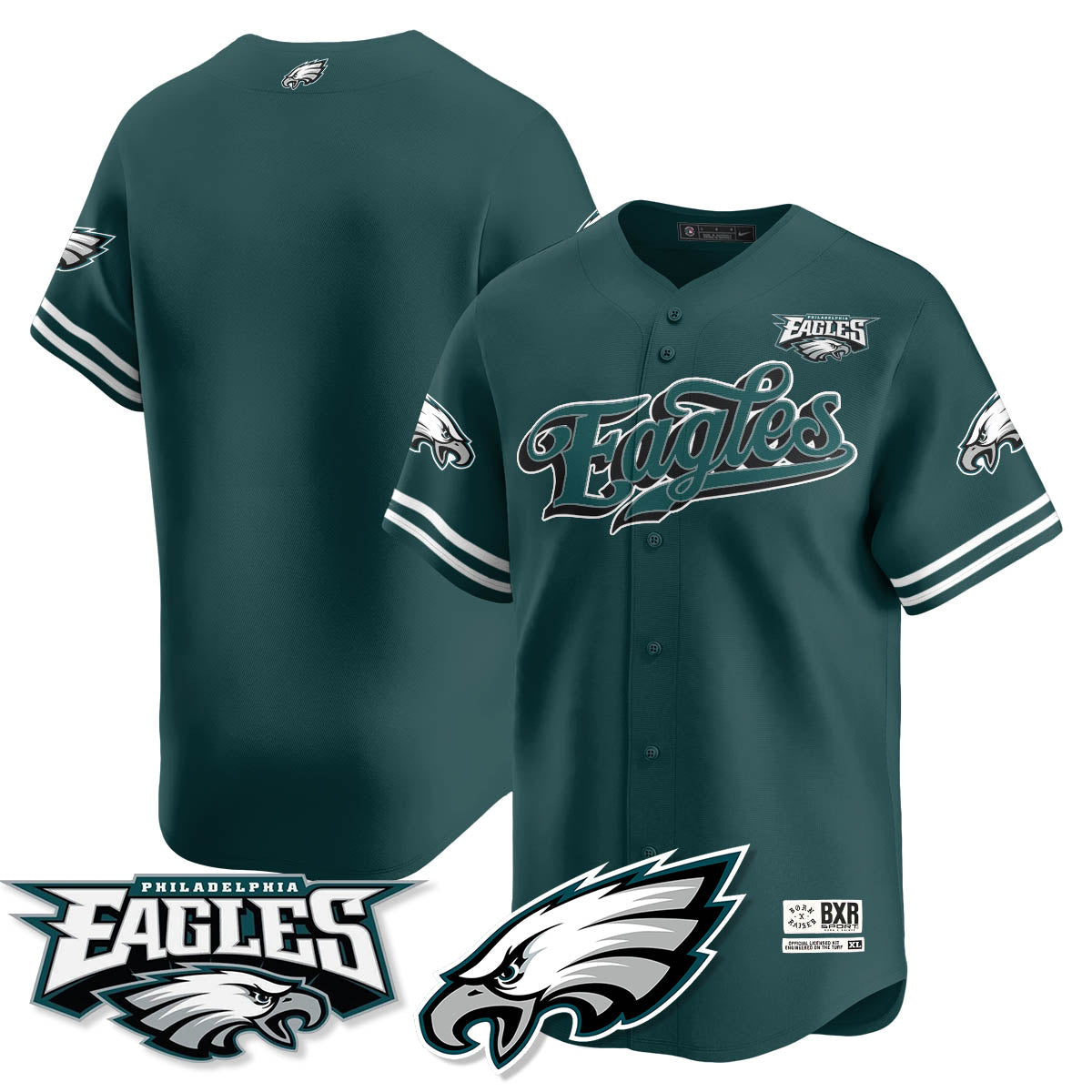 PHI Born x Raised Baseball Jersey - Stitched