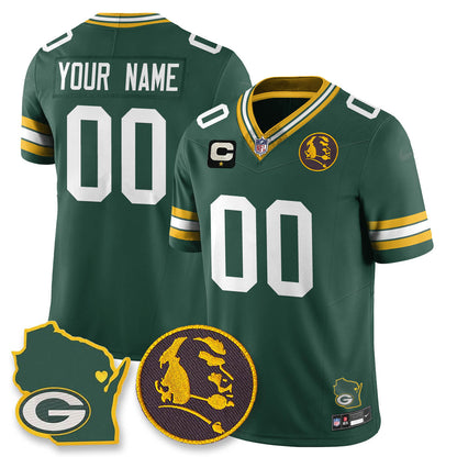 GB Vapor Limited Custom Jersey - John Madden Patch - Stitched