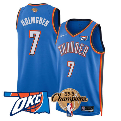OKC 2024-25 Champions Jersey - Stitched