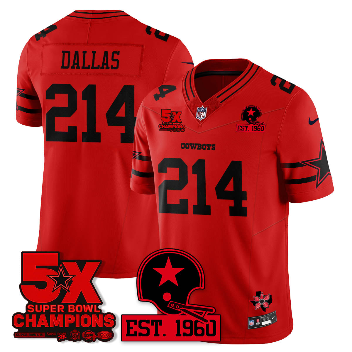 DAL 'Stranger Things Edition' Vapor Limited Jersey - Stitched
