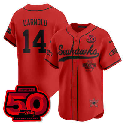 SEA Stranger Things Vapor Limited Baseball Jersey - Stitched