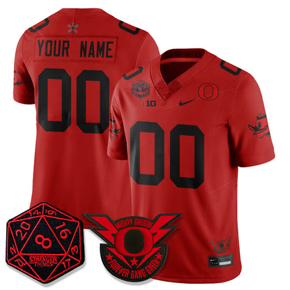 Oregon Ducks Stranger Things Vapor Limited Jersey - All Stitched