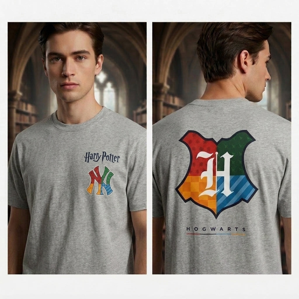 NYY  x "The Lightning Bolt Wizard" Edition Two Sides Printed T-Shirt