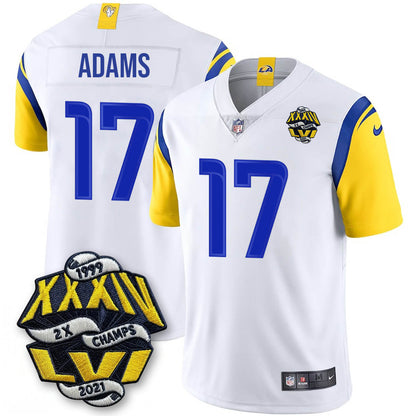 LAR 2-Time Champions Patch Vapor Limited Jersey - Stitched