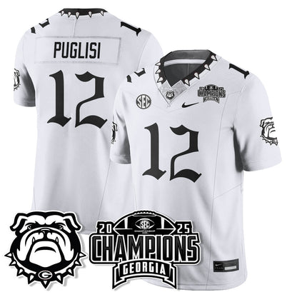 Georgia Bulldogs Gothic Vapor Limited Jersey - SEC Football Champions - All Stitched