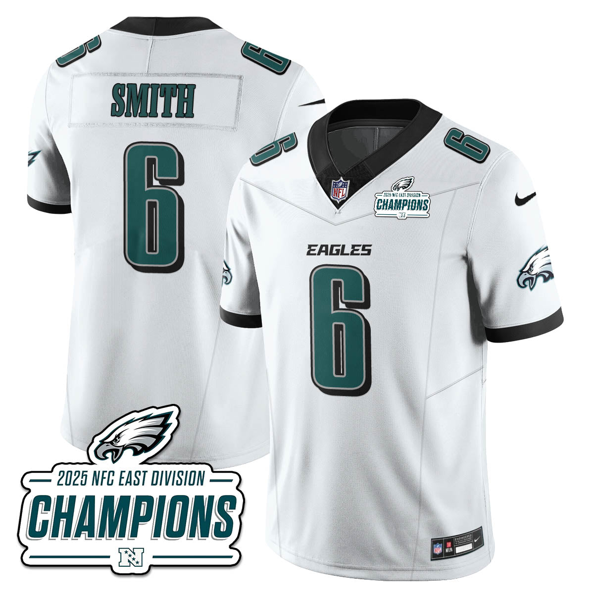PHI NFC East Champions Vapor Limited Jersey - Stitched