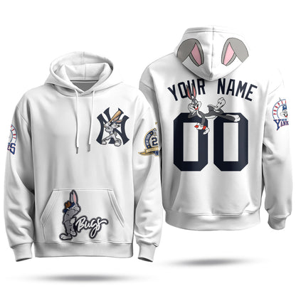 NYY Bunny Vapor Limited Custom Hoodie - Printed