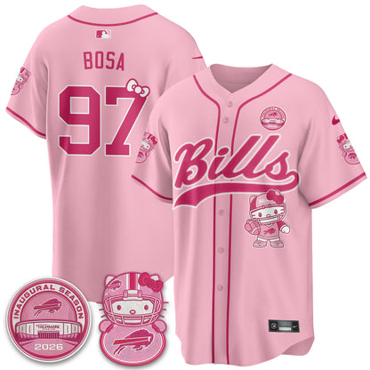 BUF x Meow  Vapor Baseball Jersey - Stitched