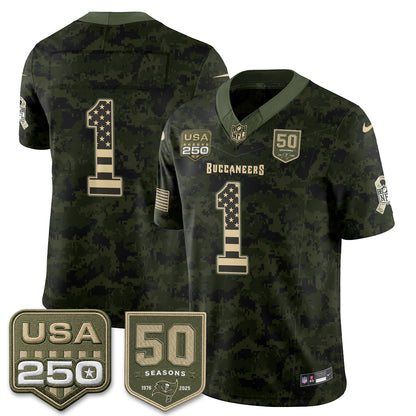 TB 2026 Salute to Service Edition Vapor Jersey - Stitched