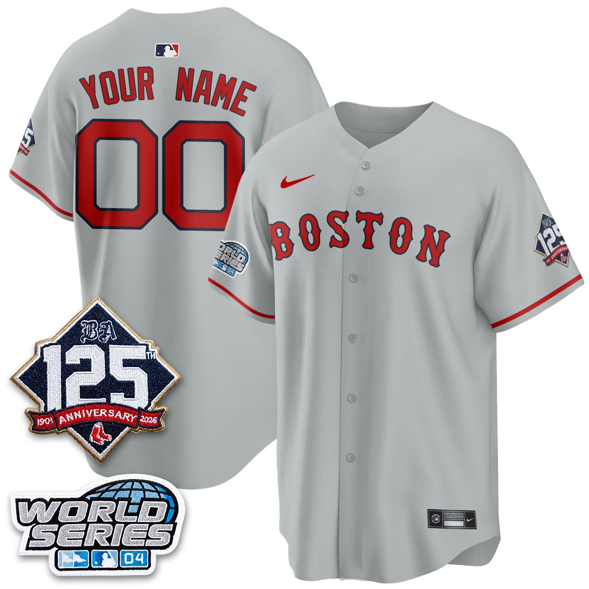 BOS Throwback 2004 Vapor Custom Jersey - Stitched