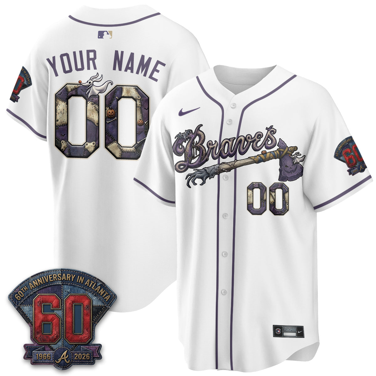 ATL Nightmare Edition Vapor Custom Jersey - Stitched-NQD