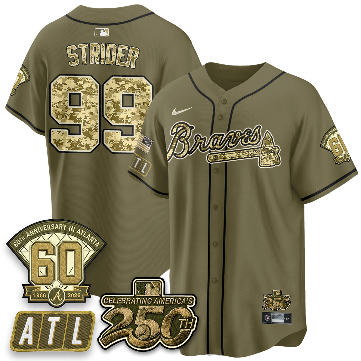 ATL Salute to Service 2026 Vapor Limited Jersey - Stitched