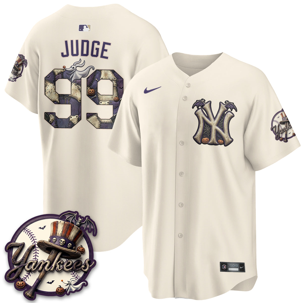 NYY Nightmare Edition Vapor Jersey - Printed