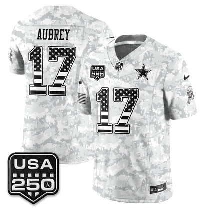 DAL 2026 Salute to Service Edition Vapor Jersey - Stitched