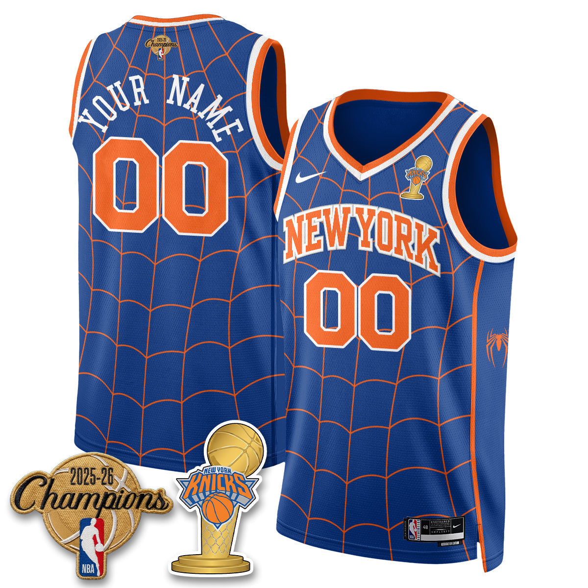 NYK 2026 Champions Brand New Day Vapor Custom Jersey - Stitched