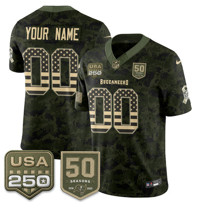 TB 2026 Salute to Service Edition Vapor Custom Jersey - Stitched