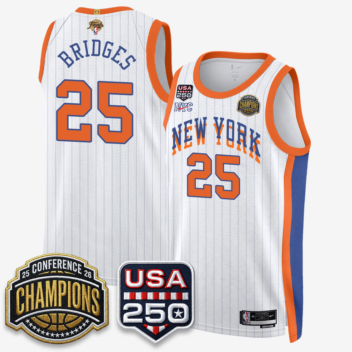 NYK 2026 NBA Eastern Conference Champions City Edition Jersey V2- Stitched
