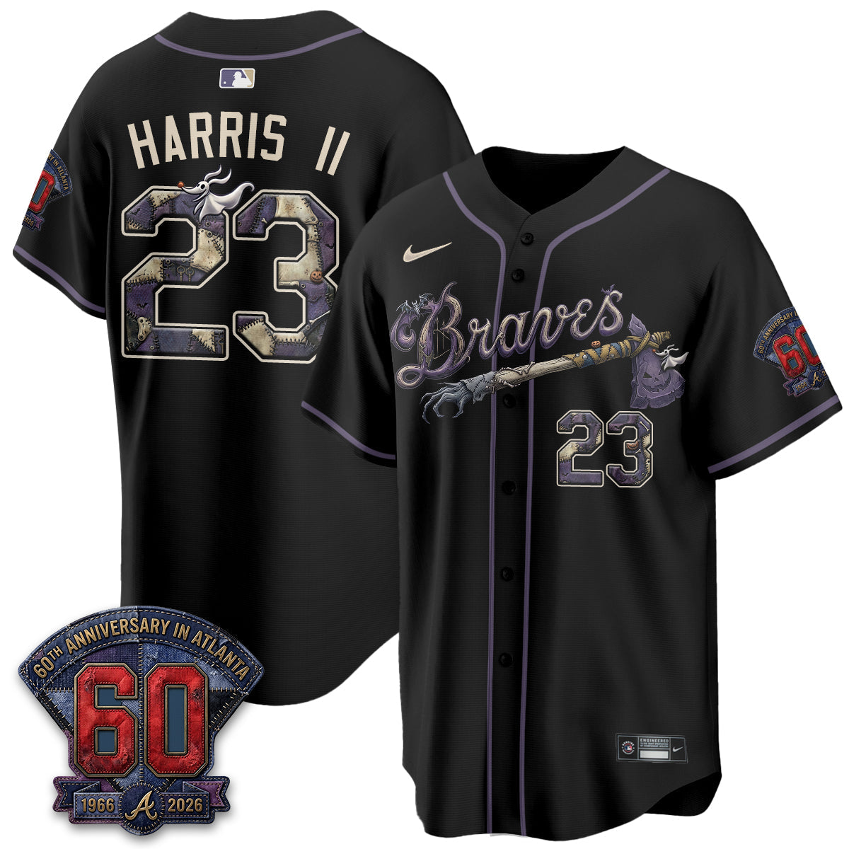 ATL Nightmare Edition Vapor Jersey - Stitched