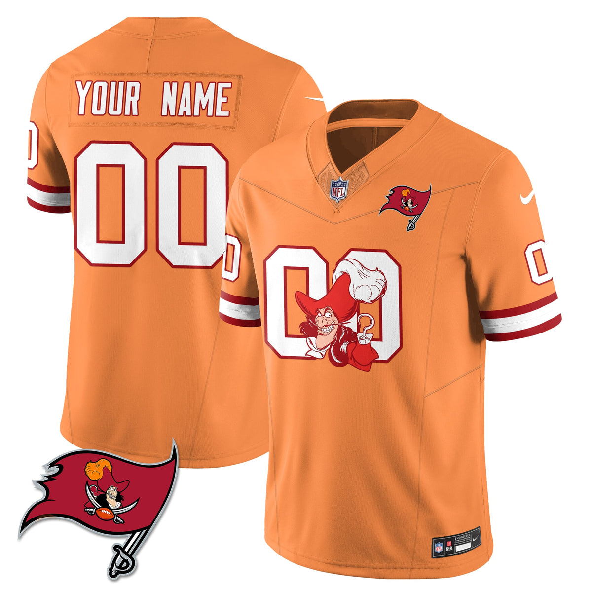 TB x Red Coat Captain Edition Vapor Custom Jersey - Stitched