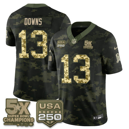 DAL 2026 Salute to Service Edition Vapor Jersey V2- Stitched