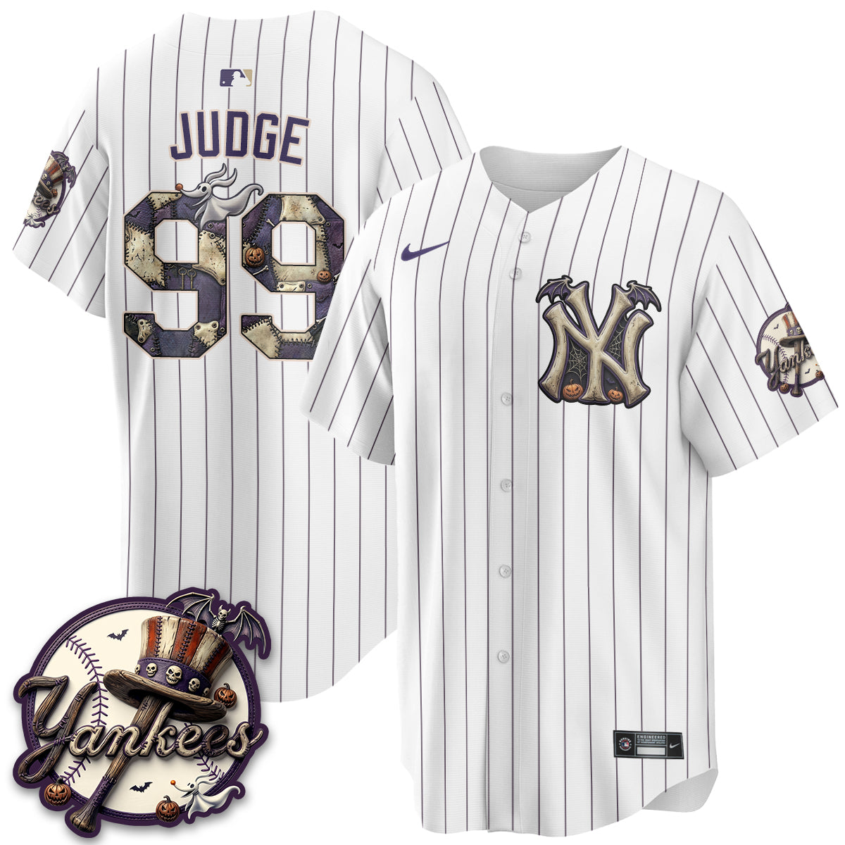 NYY Nightmare Edition Vapor Jersey - Printed