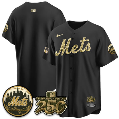 NYM Armed Forces Day Vapor Premier Limited Jersey - Stitched V2