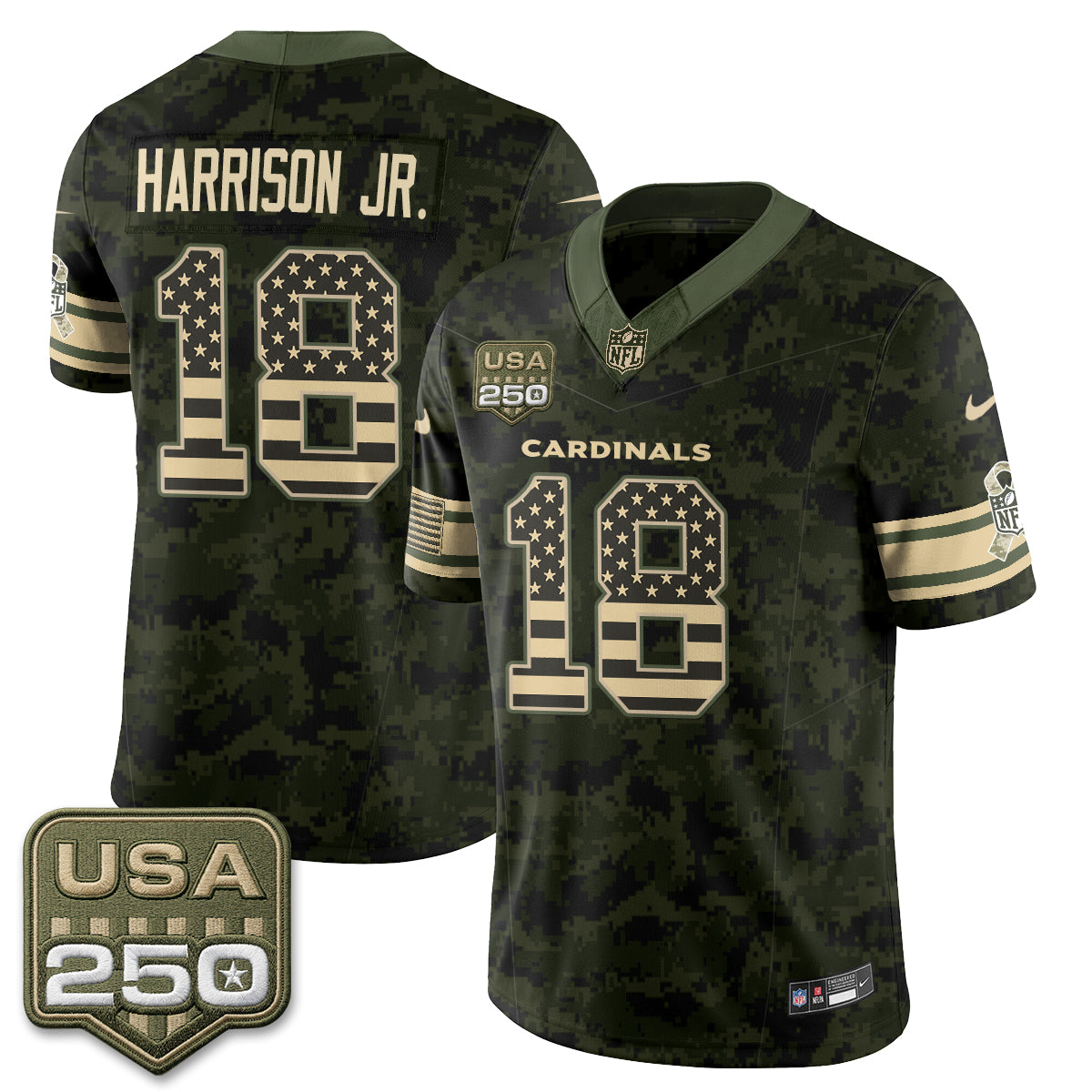 ARI 2026 Salute to Service Vapor Jersey - Stitched