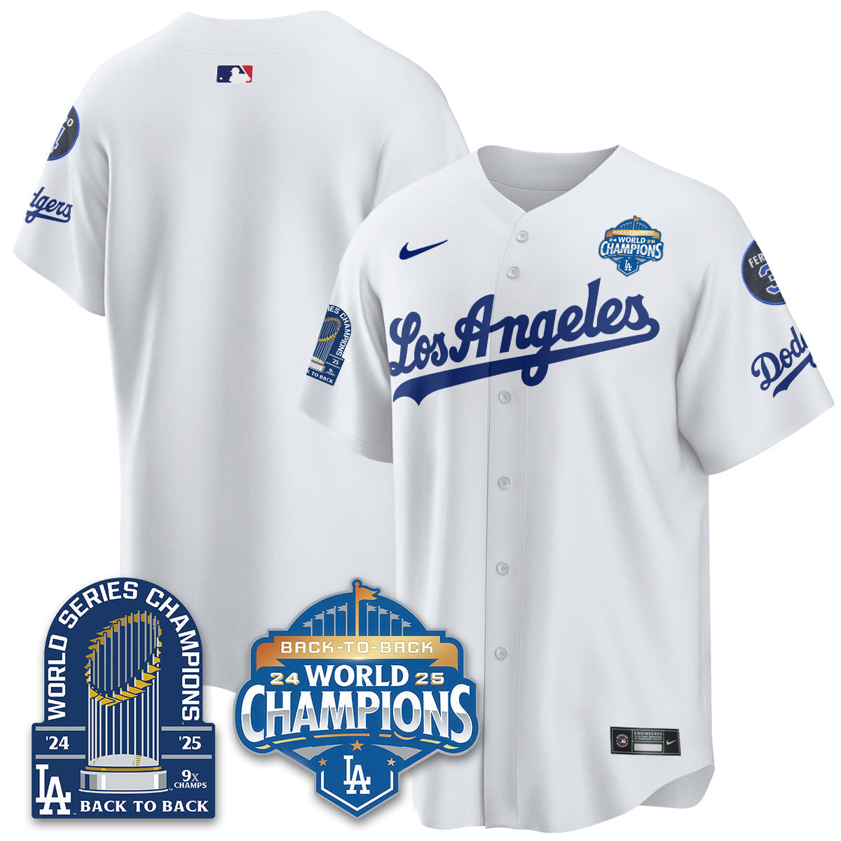 LAD Alternate Vapor Limited Jersey - 9x Champs - Stitched