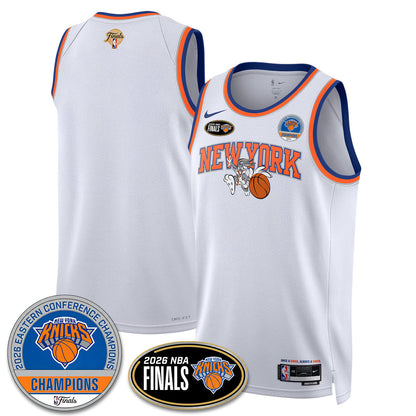 NYK 2026 NBA Eastern Conference Champions x Bunny Vapor Jersey - Stitched