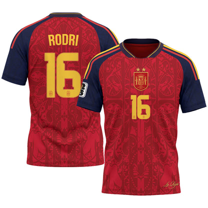 Spain 2026 Soccer Champions Vapor Jersey V2- Printed