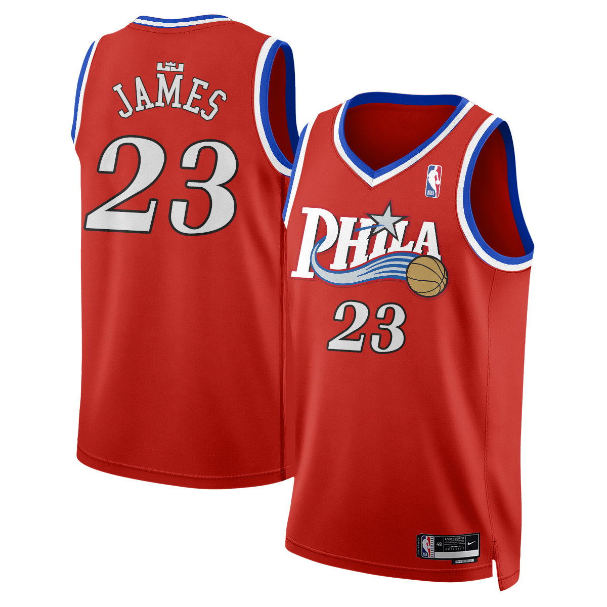 PHI LeBron James #23 Vapor Jersey - Stitched