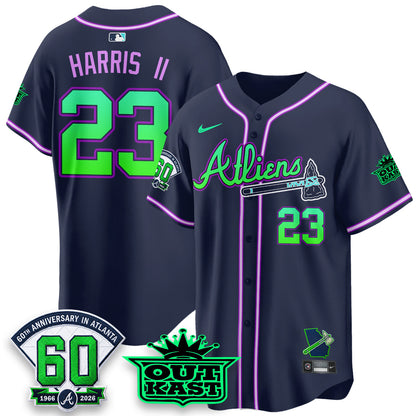 ATL x Atliens Cool Base Galaxy Version Jersey - Stitched-NQD