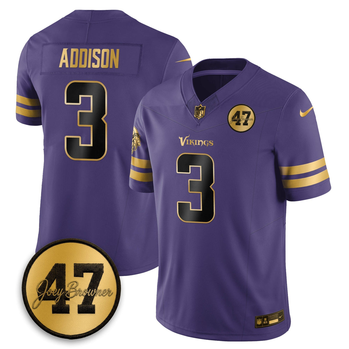 MIN Joey Browner Thank You For Memories - 1960 – 2026 Football Vapor Limited Jersey - Stitched