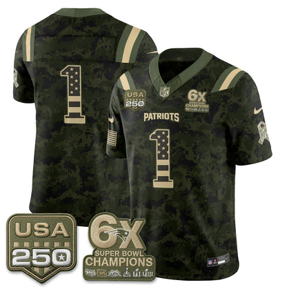 NE 2026 Salute to Service Edition Vapor Jersey - Stitched