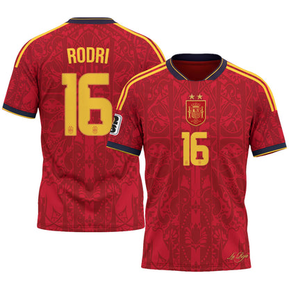 Spain 2026 Soccer Champions Vapor Jersey V2- Printed