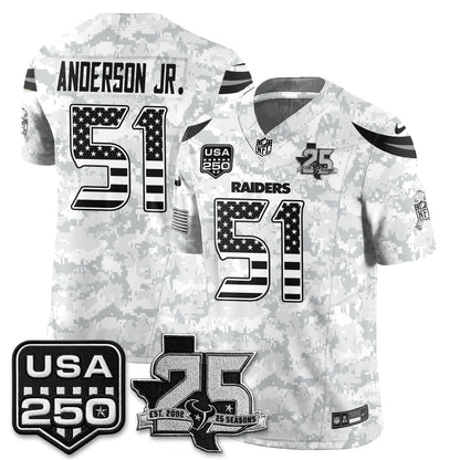HOU 2026 Salute to Service Edition Vapor Jersey - Stitched