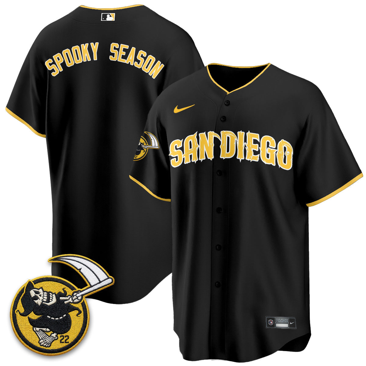 SD x Grim Reaper Vapor Jersey - Stitched