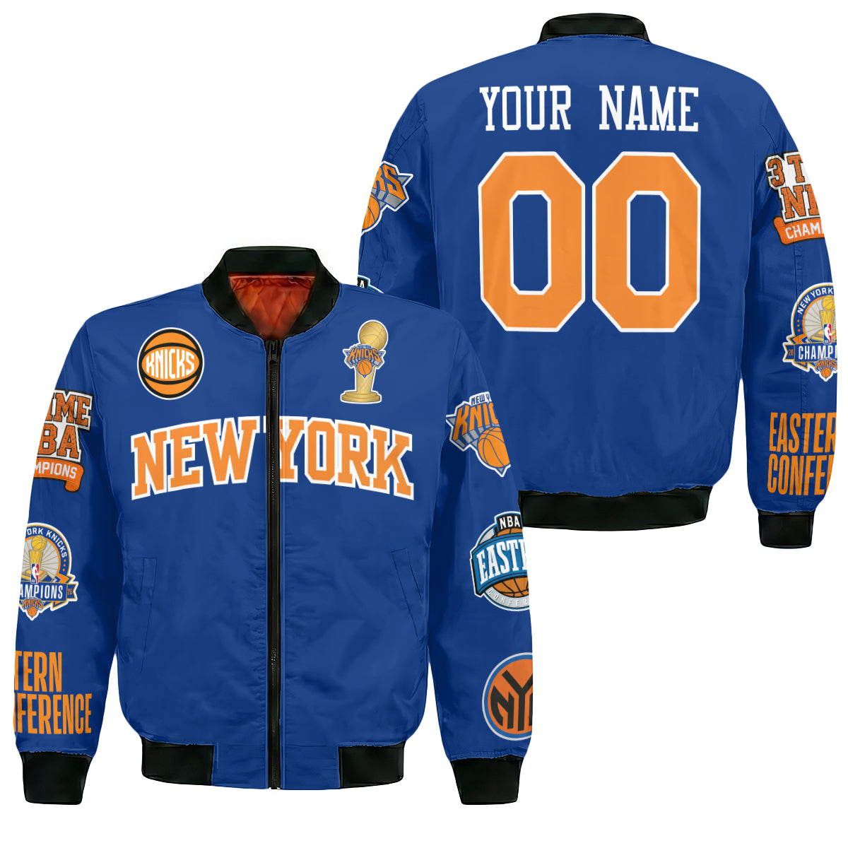 NYK 2026 NBA Finals Champions Limited Edition Custom Bomber Jacket - Printed