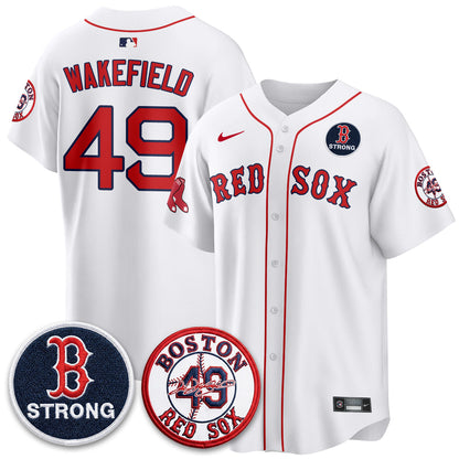 BOS Tim Wakefield Memorial Patch Vaper Premier Limited Jersey - Stitched V2