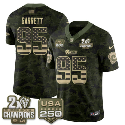 LAR 2026 Salute To Service Vapor Jersey - Stitched
