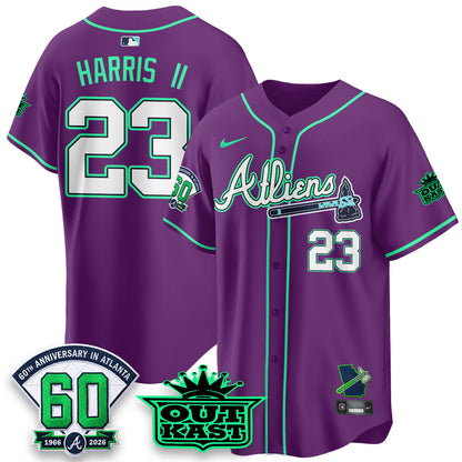 ATL x Atliens Cool Base Galaxy Version Jersey - Stitched-NQD