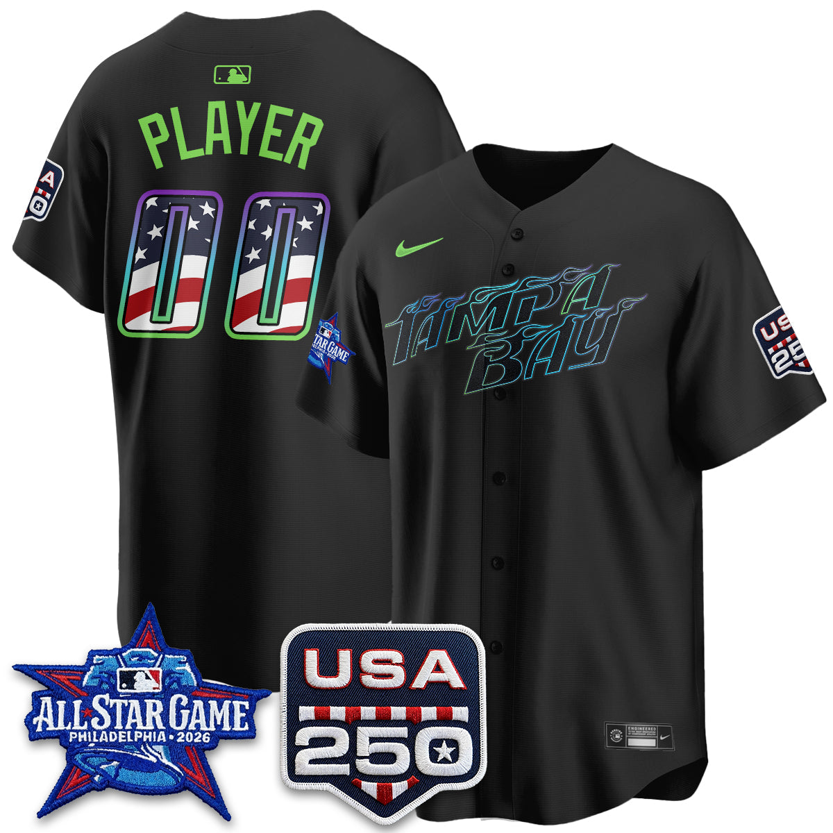 TB 2026 All Star Edition Vapor Custom Jersey - Stitched