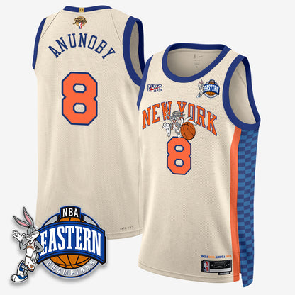 NYK 2026 NBA Finals x Bunny Vapor Jersey - Stitched