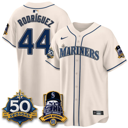 SEA Randy Johnson Vapor Limited Jersey V2- Stitched