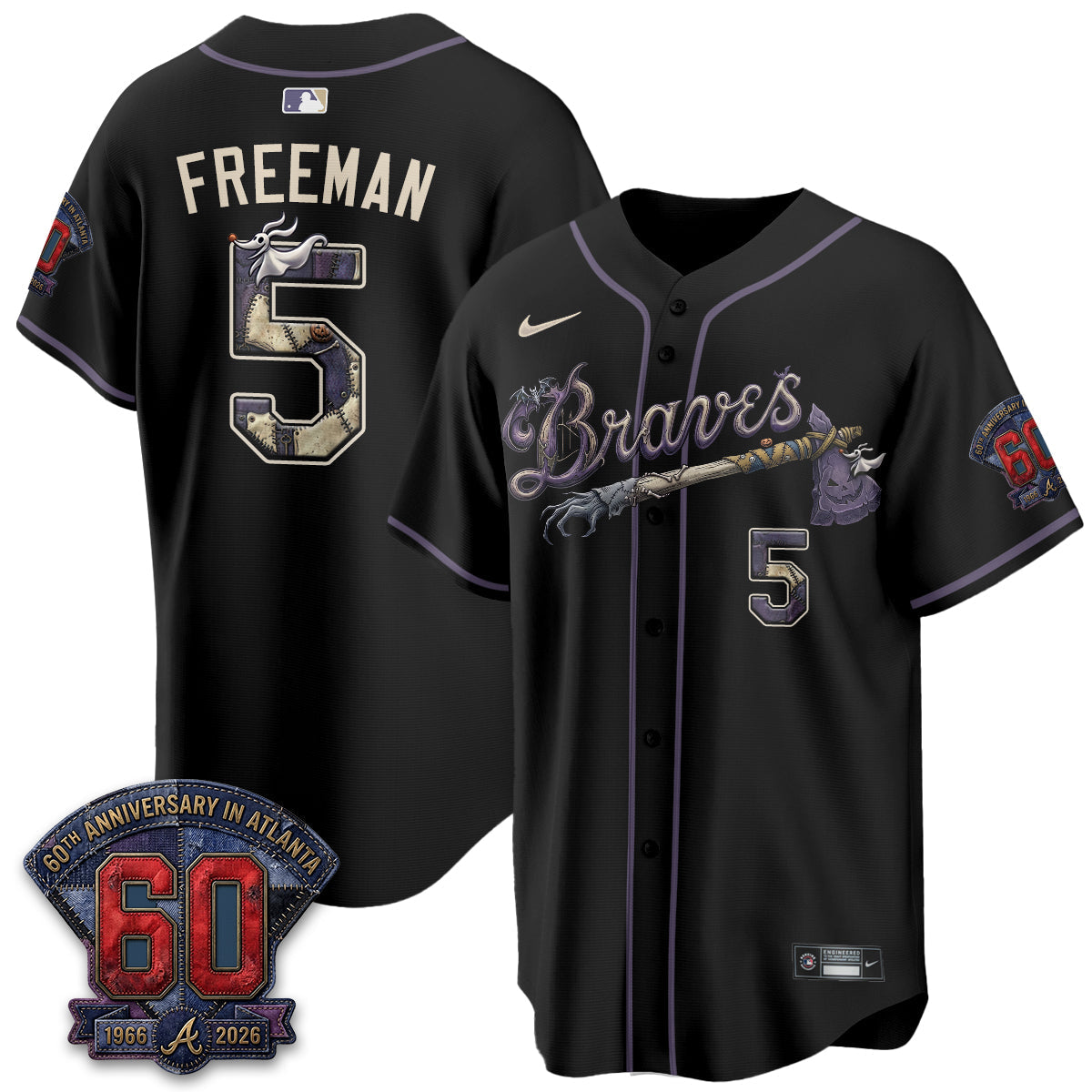 ATL Nightmare Edition Vapor Jersey - Stitched-NQD