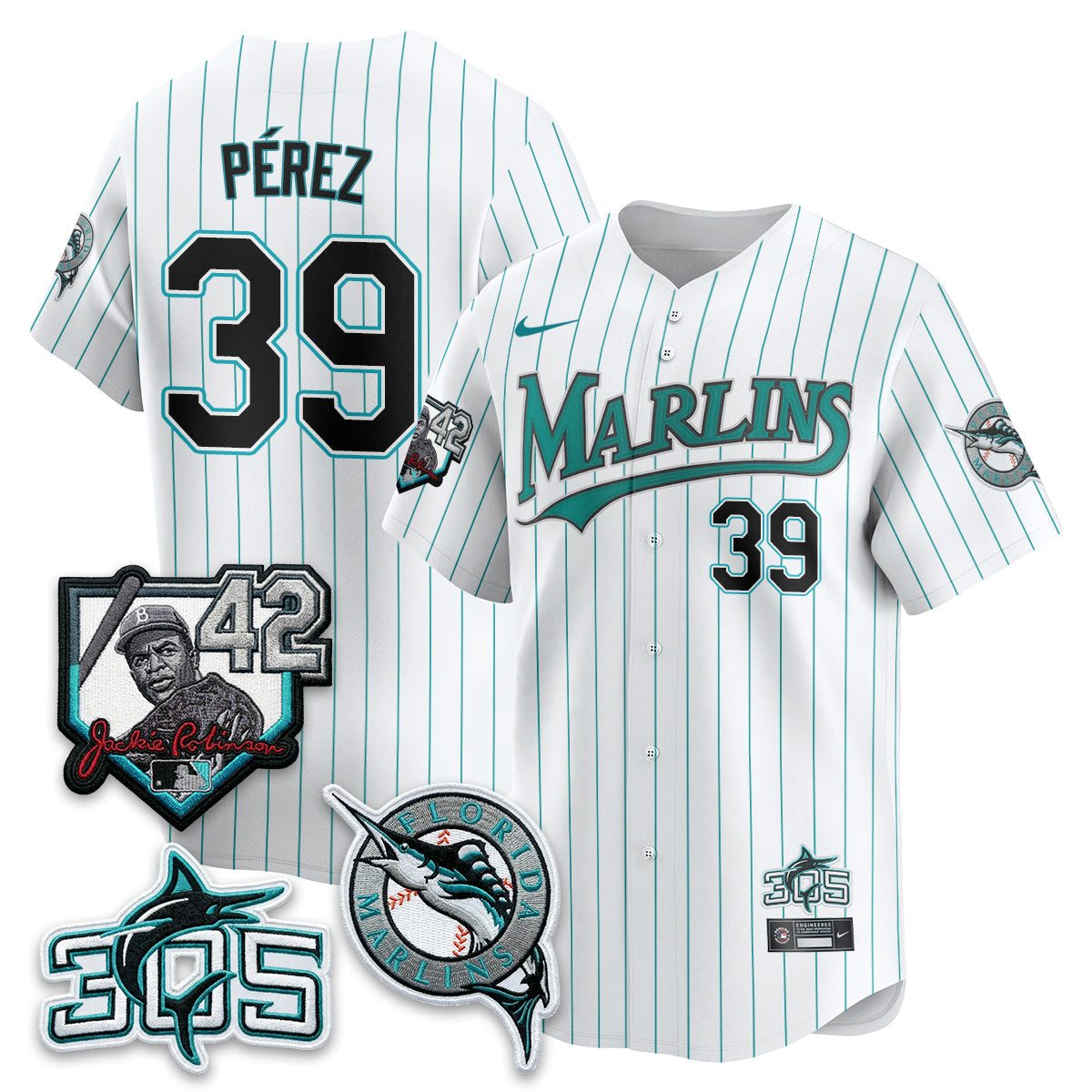 MIA 2026 Throwback Jackie Robinson New Era Vapor Limited Jersey - Stitched